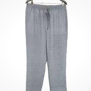 JOIE White/Blue Drawstring Pants, Size XS